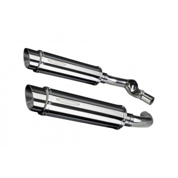 Delkevic slip-on kit Round RVS 350mm zonder e-keur - CBR1000F (1987-1999)