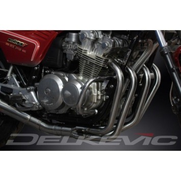 Delkevic volledig systeem Megaphone RVS 550mm zonder e-keur - CB900F (1979-1983)