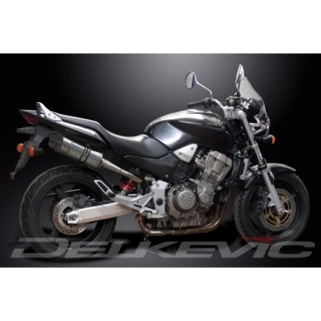 Delkevic slip-on kit Round RVS 200mm zonder e-keur - CB900F HORNET (2001-2009)