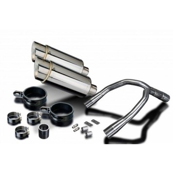 Delkevic slip-on kit Round RVS 200mm zonder e-keur - CB900F HORNET (2001-2009)