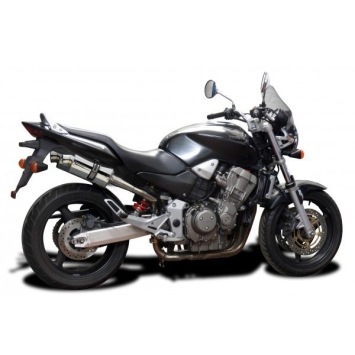 Delkevic slip-on kit Oval RVS 225mm zonder e-keur - CB900F HORNET (2001-2009)