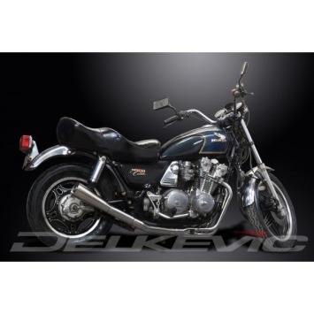 Delkevic volledig systeem Megaphone RVS 550mm zonder e-keur - CB900C (1980-1982)