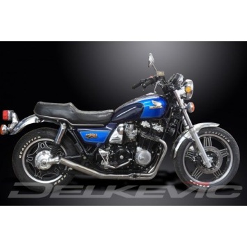 Delkevic volledig systeem Short Straight RVS 350mm zonder e-keur - CB900C (1980-1982)