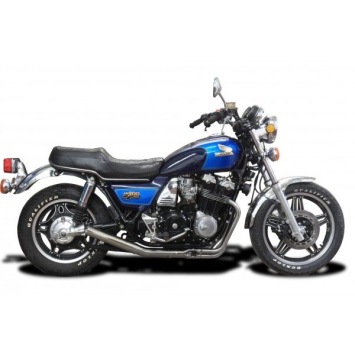 Delkevic volledig systeem Short Straight RVS 350mm zonder e-keur - CB900C (1980-1982)