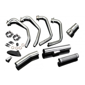 Delkevic volledig systeem Short Straight RVS 350mm zonder e-keur - CB900C (1980-1982)