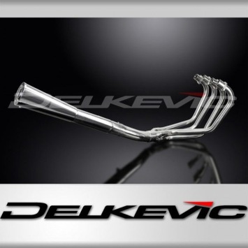 Delkevic volledig systeem Megaphone RVS 550mm zonder e-keur - CB750F1 (1975-1976)