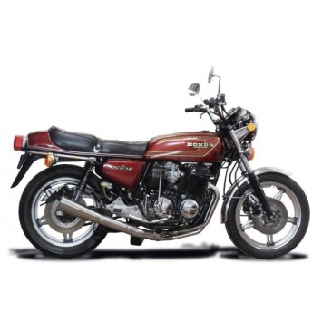 Delkevic volledig systeem Megaphone RVS 550mm zonder e-keur - CB750F2 (1977-1978)