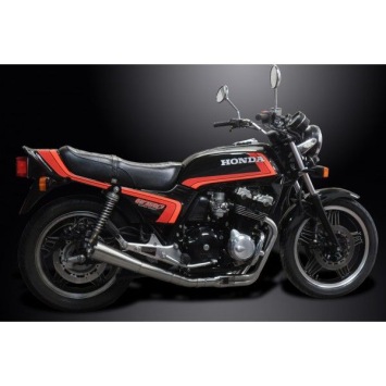 Delkevic volledig systeem Megaphone RVS 550mm zonder e-keur - CB750F Super Sport (1980-1983)