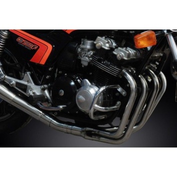 Delkevic volledig systeem Megaphone RVS 550mm zonder e-keur - CB750F Super Sport (1980-1983)