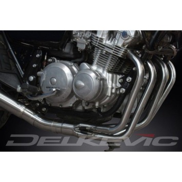 Delkevic volledig systeem Megaphone RVS 550mm zonder e-keur - CB750K DOHC (1978-1983)