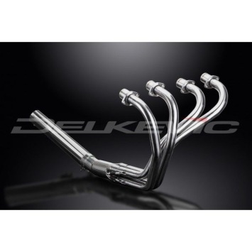 Delkevic volledig systeem Short Straight RVS 350mm zonder e-keur - CB350F CB350 FOUR (1972-1974)