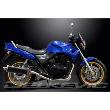 Delkevic volledig systeem Oval Carbon 450mm zonder e-keur - CB500 (1994-2003)