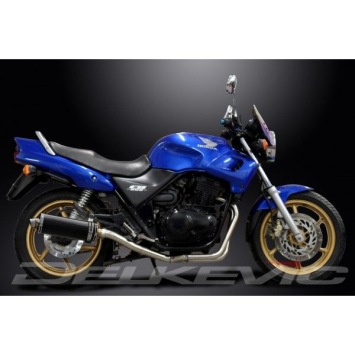 Delkevic volledig systeem Oval Carbon 350mm - CB500 (1994-2003)