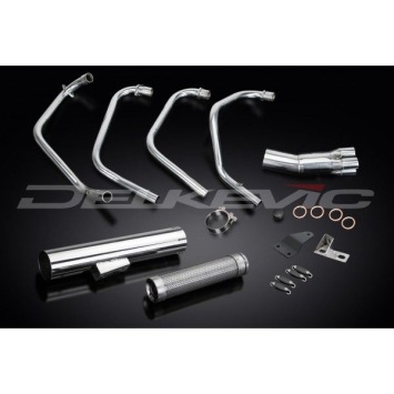 Delkevic volledig systeem Short Straight RVS 350mm zonder e-keur - CB500FOUR (1971-1973)