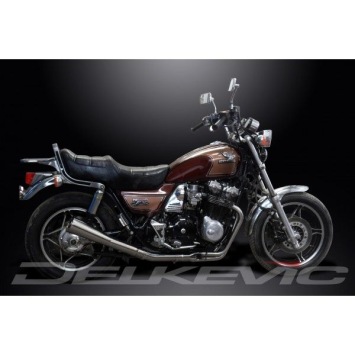 Delkevic volledig systeem Megaphone RVS 550mm zonder e-keur - CB1000C (1983)