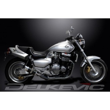 Delkevic slip-on kit Round Carbon 200mm zonder e-keur - CB1300DC X-4 (1997-2003)