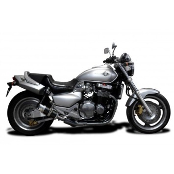 Delkevic slip-on kit Round Carbon 200mm zonder e-keur - CB1300DC X-4 (1997-2003)