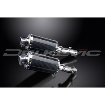 Delkevic slip-on kit Oval Carbon 450mm zonder e-keur - CB1300DC X-4 (1997-2003)