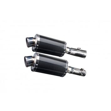 Delkevic slip-on kit Oval Carbon 450mm zonder e-keur - CB1300DC X-4 (1997-2003)