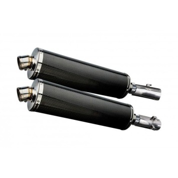 Delkevic slip-on kit Oval Carbon 450mm zonder e-keur - CB1300DC X-4 (1997-2003)