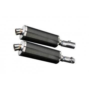 Delkevic slip-on kit Oval Carbon 350mm zonder e-keur - CB1300DC X-4 (1997-2003)