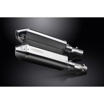 Delkevic slip-on kit Tri-Oval RVS 320mm zonder e-keur - CB1300DC X-4 (1997-2003)