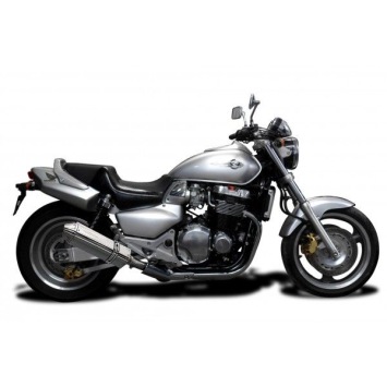 Delkevic slip-on kit Tri-Oval RVS 320mm zonder e-keur - CB1300DC X-4 (1997-2003)