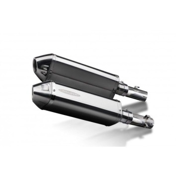 Delkevic slip-on kit Tri-Oval RVS 320mm zonder e-keur - CB1300DC X-4 (1997-2003)