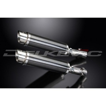 Delkevic slip-on kit Round Carbon 350mm zonder e-keur - CB1300DC X-4 (1997-2003)