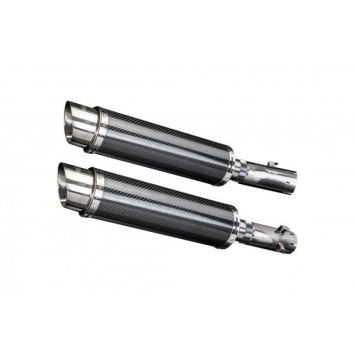 Delkevic slip-on kit Round Carbon 350mm zonder e-keur - CB1300DC X-4 (1997-2003)