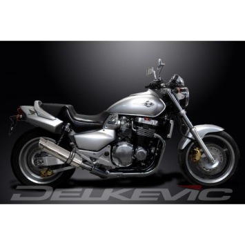 Delkevic slip-on kit Round RVS 350mm zonder e-keur - CB1300DC X-4 (1997-2003)