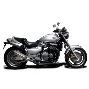 Delkevic slip-on kit Round RVS 350mm zonder e-keur - CB1300DC X-4 (1997-2003)