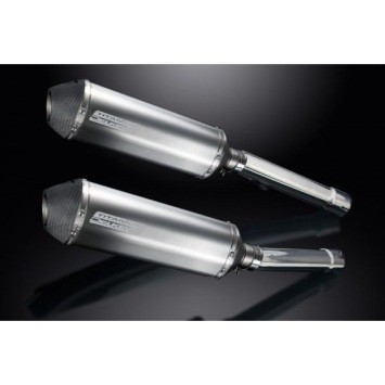 Delkevic slip-on kit X-Oval Titanium 343mm zonder e-keur - CBR1100XX BLACKBIRD (1996-2009)