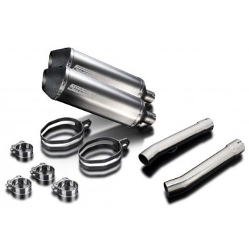 Delkevic slip-on kit X-Oval Titanium 343mm zonder e-keur - CBR1100XX BLACKBIRD (1996-2009)
