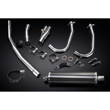 Delkevic volledig systeem Oval Carbon 450mm zonder e-keur - NINJA 400 2018-20 Z400 2019