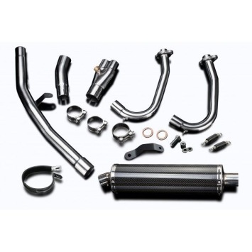 Delkevic volledig systeem Oval Carbon 450mm zonder e-keur - NINJA 400 2018-20 Z400 2019