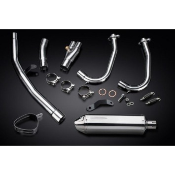 Delkevic volledig systeem Tri-Oval RVS 320mm zonder e-keur - NINJA 400 2018-20 Z400 2019