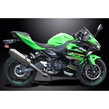Delkevic volledig systeem Tri-Oval RVS 320mm zonder e-keur - NINJA 400 2018-20 Z400 2019