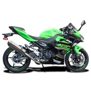 Delkevic volledig systeem Tri-Oval RVS 320mm zonder e-keur - NINJA 400 2018-20 Z400 2019