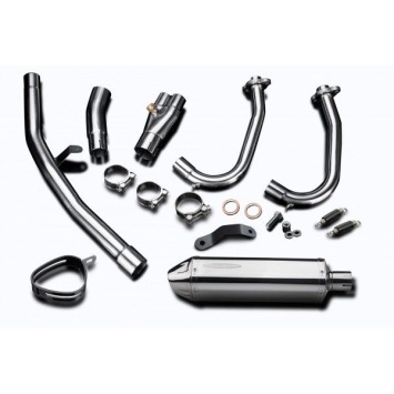 Delkevic volledig systeem Tri-Oval RVS 320mm zonder e-keur - NINJA 400 2018-20 Z400 2019