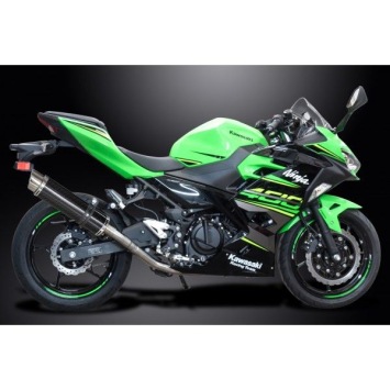 Delkevic volledig systeem Round Carbon 350mm zonder e-keur - NINJA 400 2018-20 Z400 2019