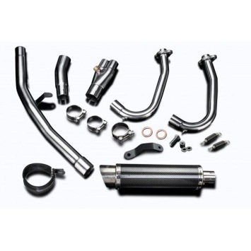 Delkevic volledig systeem Round Carbon 350mm zonder e-keur - NINJA 400 2018-20 Z400 2019