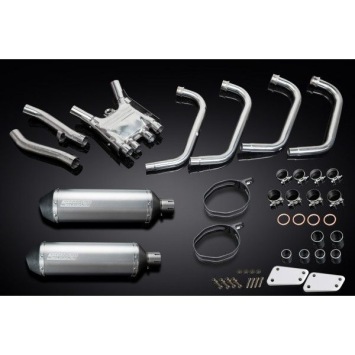 Delkevic volledig systeem X-Oval Titanium 343mm zonder e-keur - XJR1300/SP (1998-2006)