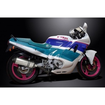 Delkevic volledig systeem X-Oval Titanium 343mm zonder e-keur - CBR600F (1987-1990)