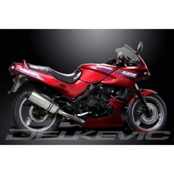 Delkevic volledig systeem X-Oval Titanium 343mm zonder e-keur - GPZ500S EX500C(1987-2007)