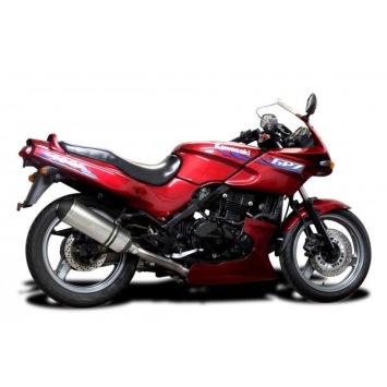 Delkevic volledig systeem X-Oval Titanium 343mm zonder e-keur - GPZ500S EX500C(1987-2007)