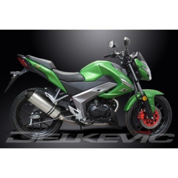 Delkevic volledig systeem X-Oval Titanium 343mm zonder e-keur - Kymco CK1 (2014-2015)