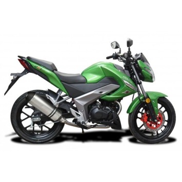 Delkevic volledig systeem X-Oval Titanium 343mm zonder e-keur - Kymco CK1 (2014-2015)