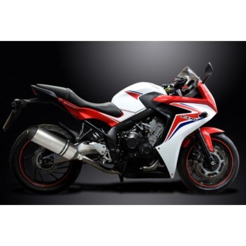 Delkevic volledig systeem X-Oval Titanium 343mm zonder e-keur - CBR650F and CB650F (2014-2018)