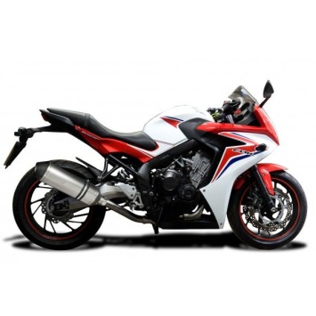 Delkevic volledig systeem X-Oval Titanium 343mm zonder e-keur - CBR650F and CB650F (2014-2018)